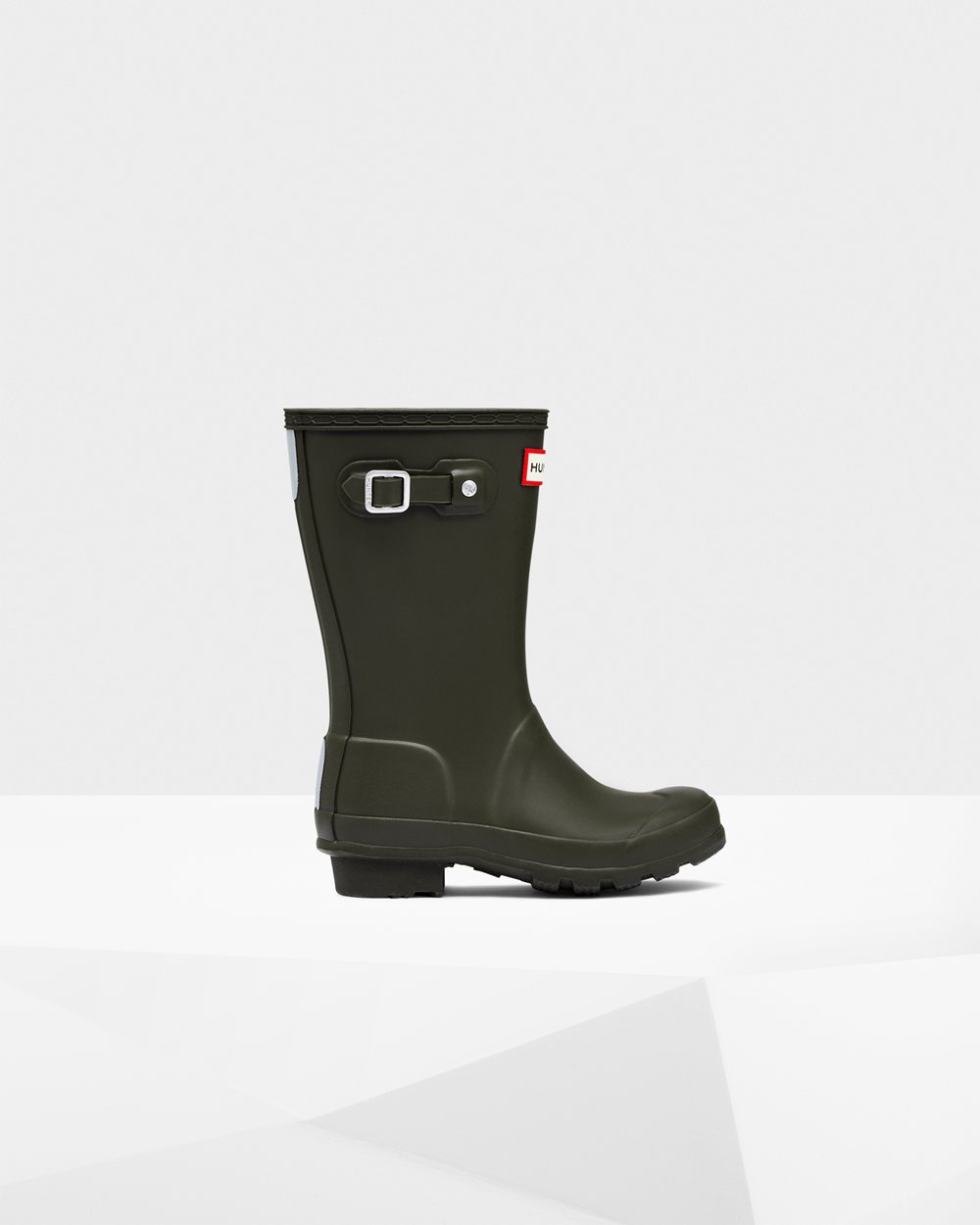 Kids Hunter Original Big | Rain Boots Dark Olive | NZ-50374-QZCK